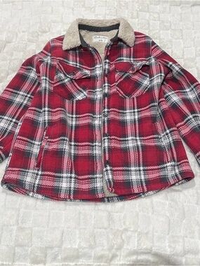 Leehanton Pink Plaid Button Jacket